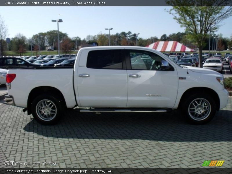 Super White / Beige 2007 Toyota Tundra Limited CrewMax