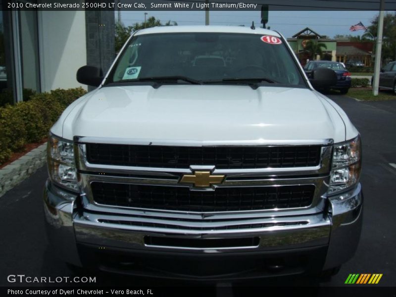 Summit White / Light Titanium/Ebony 2010 Chevrolet Silverado 2500HD LT Crew Cab