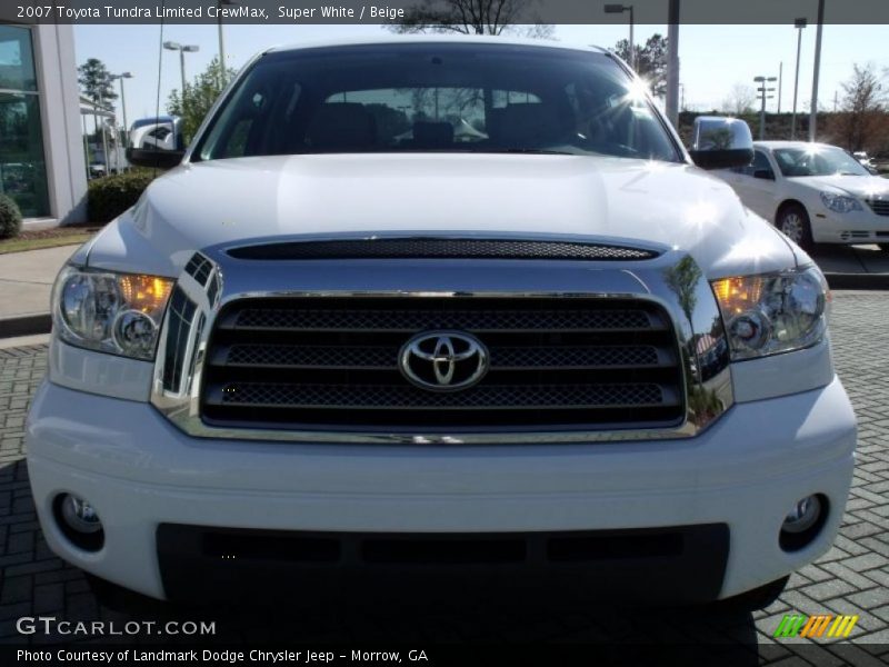 Super White / Beige 2007 Toyota Tundra Limited CrewMax