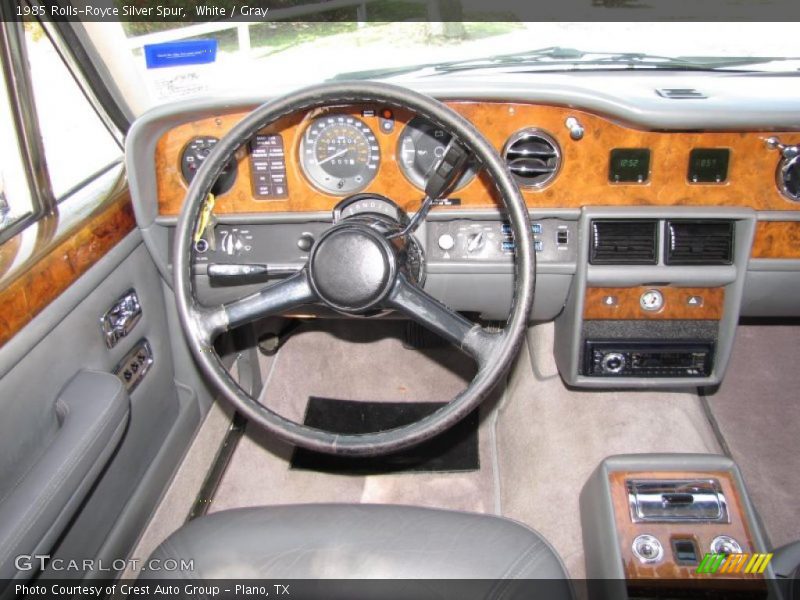 White / Gray 1985 Rolls-Royce Silver Spur
