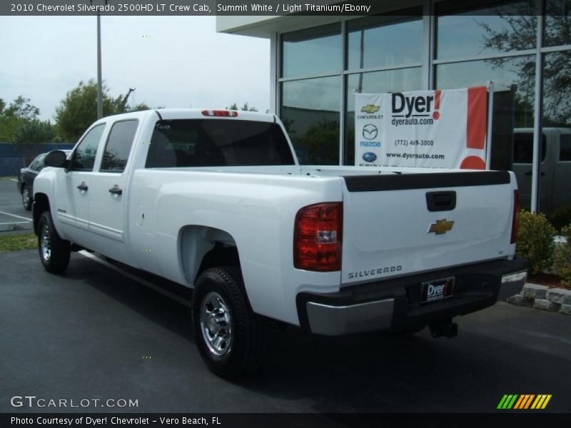 Summit White / Light Titanium/Ebony 2010 Chevrolet Silverado 2500HD LT Crew Cab