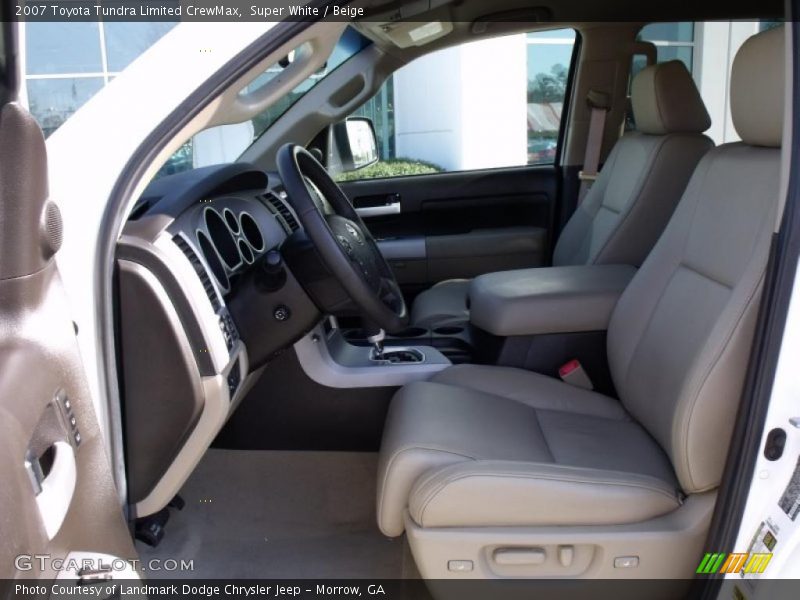 Super White / Beige 2007 Toyota Tundra Limited CrewMax