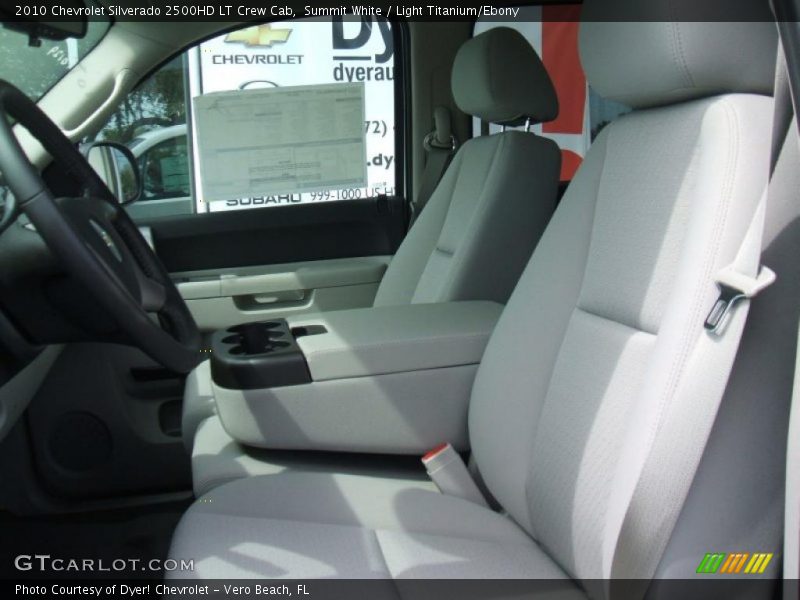 Summit White / Light Titanium/Ebony 2010 Chevrolet Silverado 2500HD LT Crew Cab