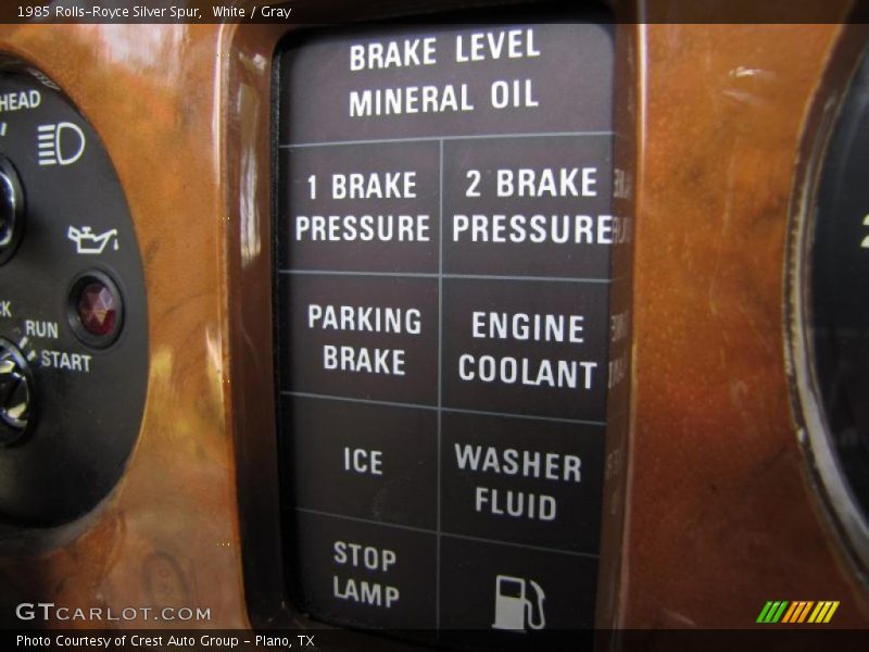 White / Gray 1985 Rolls-Royce Silver Spur