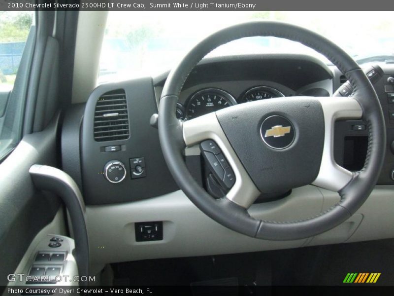 Summit White / Light Titanium/Ebony 2010 Chevrolet Silverado 2500HD LT Crew Cab