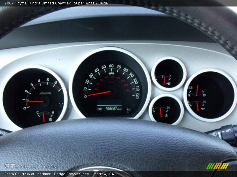 Super White / Beige 2007 Toyota Tundra Limited CrewMax