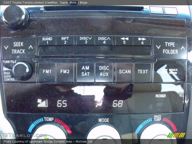 Super White / Beige 2007 Toyota Tundra Limited CrewMax