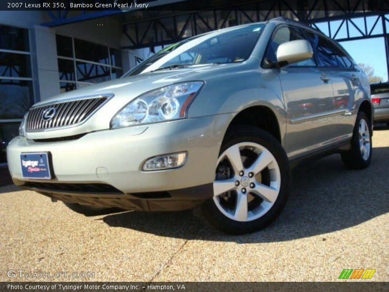 Bamboo Green Pearl / Ivory 2007 Lexus RX 350