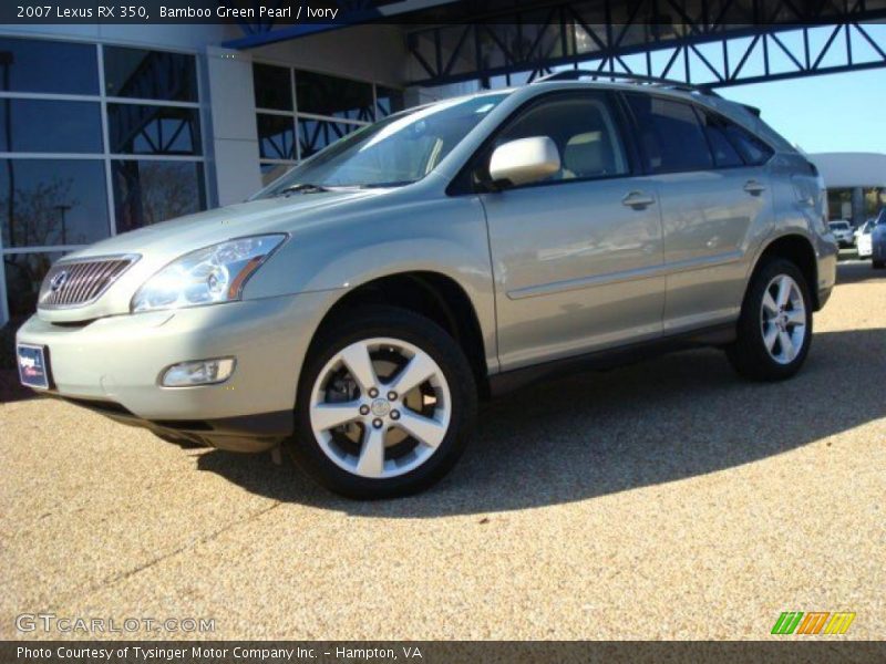 Bamboo Green Pearl / Ivory 2007 Lexus RX 350