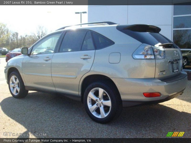 Bamboo Green Pearl / Ivory 2007 Lexus RX 350