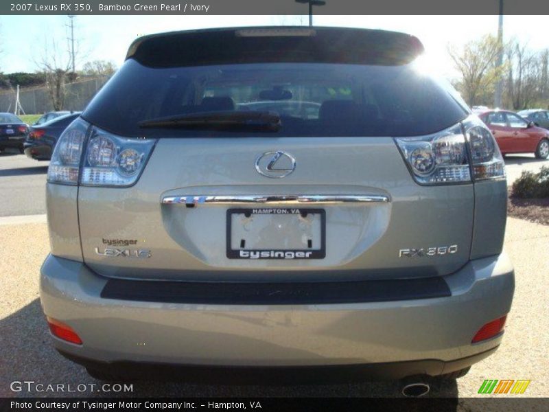 Bamboo Green Pearl / Ivory 2007 Lexus RX 350