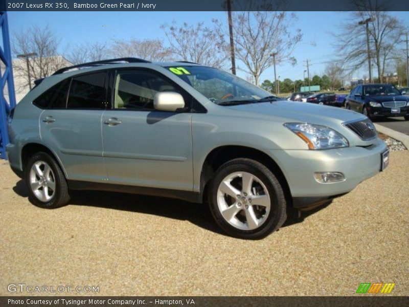 Bamboo Green Pearl / Ivory 2007 Lexus RX 350