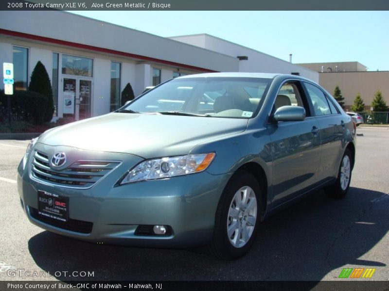 Aloe Green Metallic / Bisque 2008 Toyota Camry XLE V6