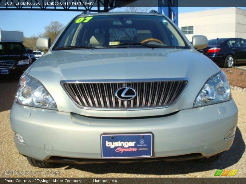 Bamboo Green Pearl / Ivory 2007 Lexus RX 350