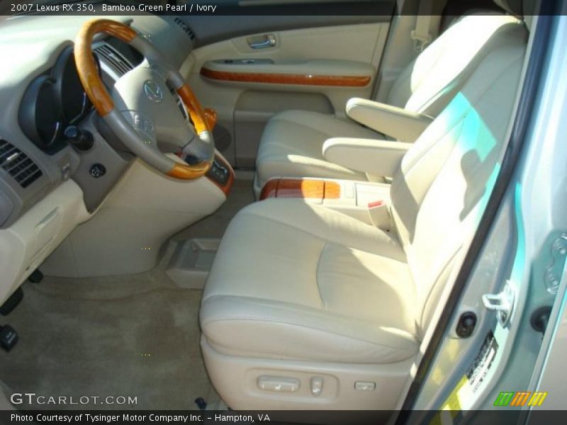 Bamboo Green Pearl / Ivory 2007 Lexus RX 350