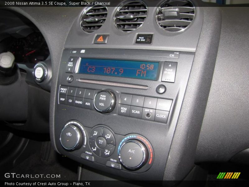 Super Black / Charcoal 2008 Nissan Altima 3.5 SE Coupe