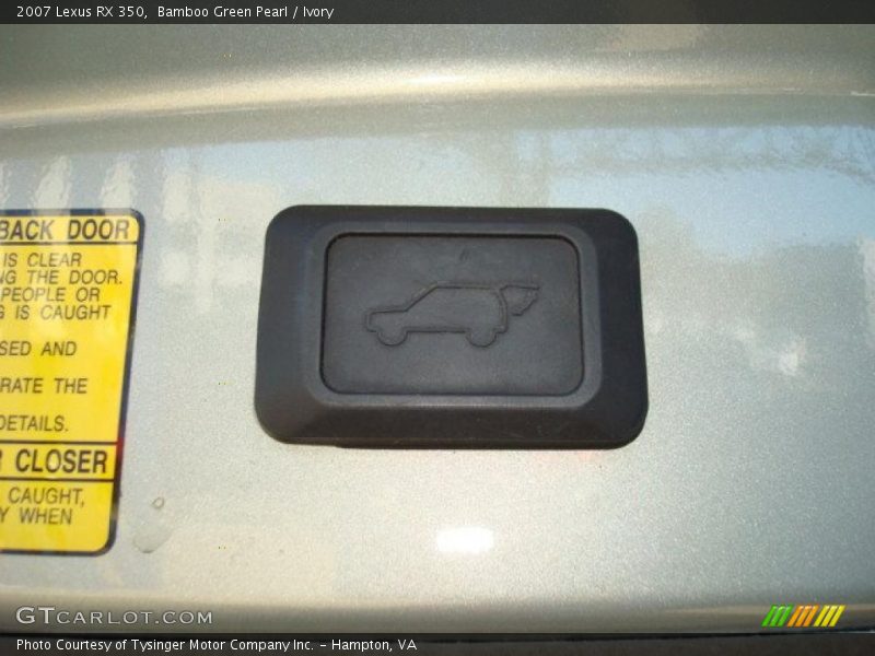 Bamboo Green Pearl / Ivory 2007 Lexus RX 350
