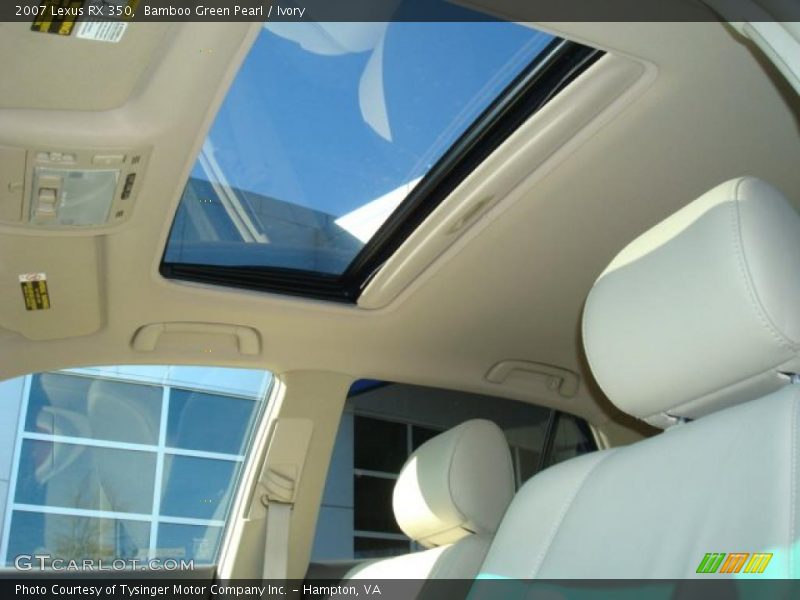 Bamboo Green Pearl / Ivory 2007 Lexus RX 350