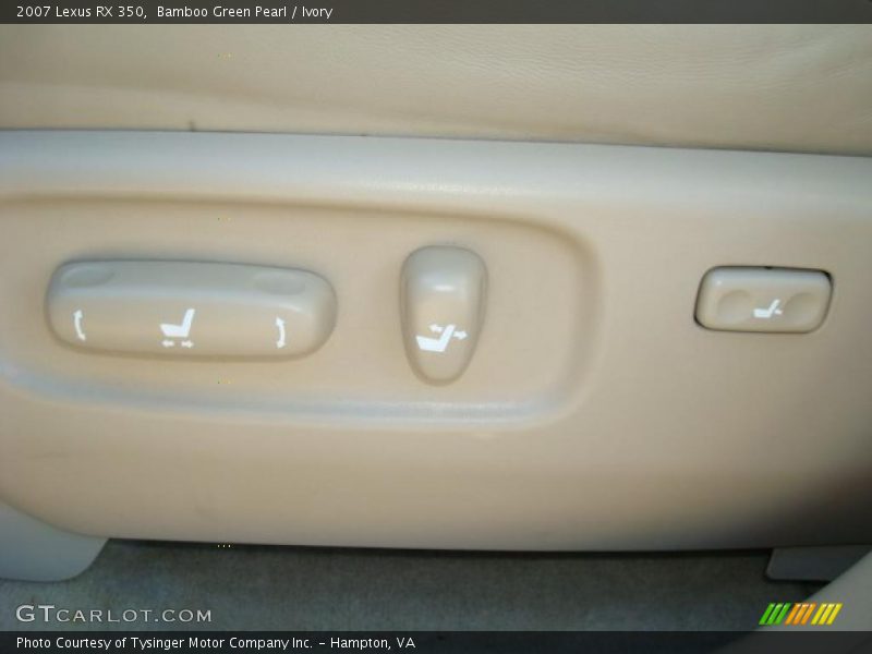 Bamboo Green Pearl / Ivory 2007 Lexus RX 350