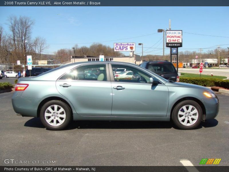 Aloe Green Metallic / Bisque 2008 Toyota Camry XLE V6