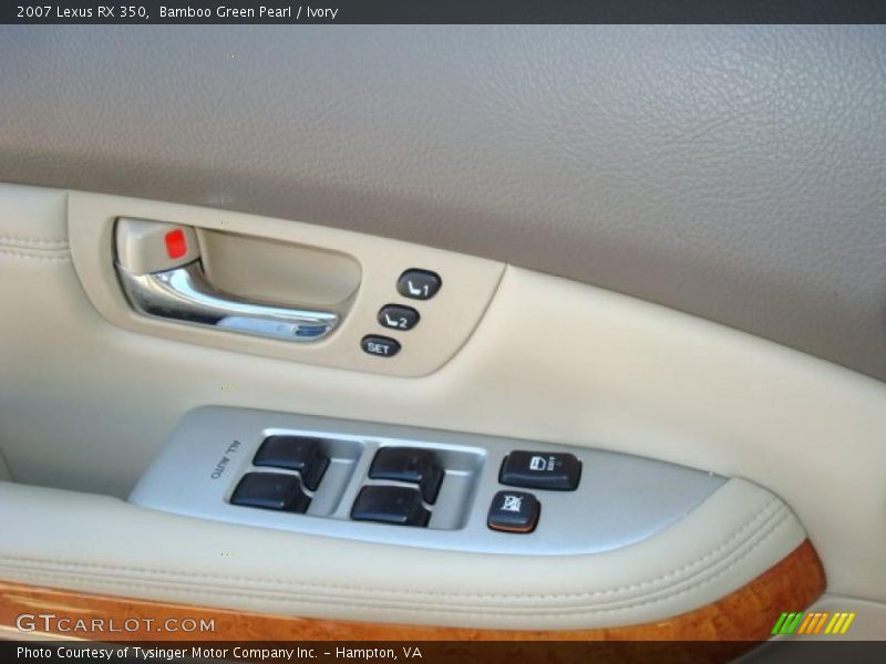 Bamboo Green Pearl / Ivory 2007 Lexus RX 350