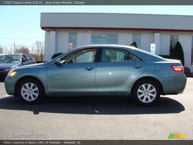 Aloe Green Metallic / Bisque 2008 Toyota Camry XLE V6
