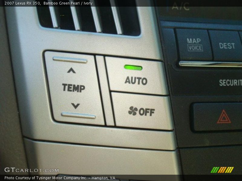Bamboo Green Pearl / Ivory 2007 Lexus RX 350
