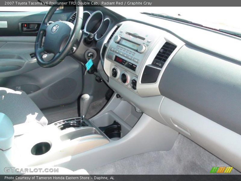 Radiant Red / Graphite Gray 2007 Toyota Tacoma V6 PreRunner TRD Double Cab