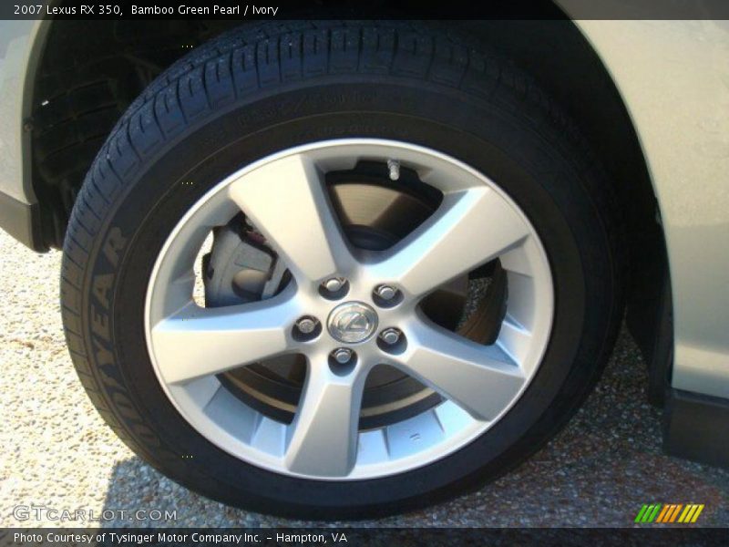Bamboo Green Pearl / Ivory 2007 Lexus RX 350