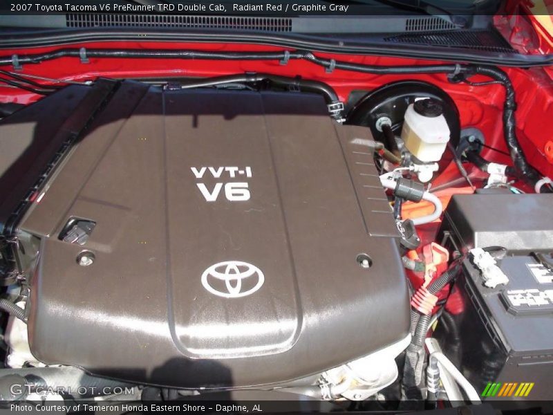 Radiant Red / Graphite Gray 2007 Toyota Tacoma V6 PreRunner TRD Double Cab