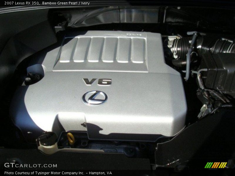 Bamboo Green Pearl / Ivory 2007 Lexus RX 350