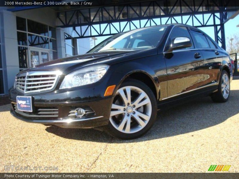 Black / Grey 2008 Mercedes-Benz C 300 Luxury