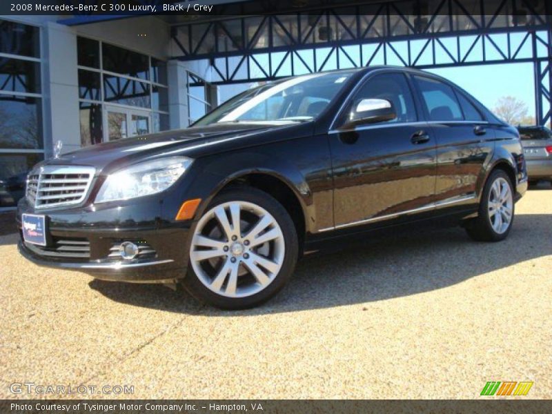 Black / Grey 2008 Mercedes-Benz C 300 Luxury