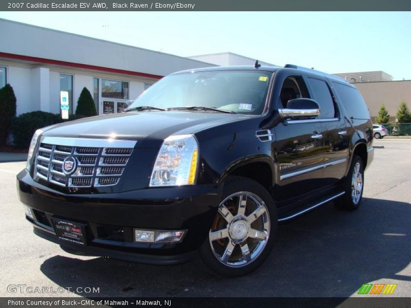 Black Raven / Ebony/Ebony 2007 Cadillac Escalade ESV AWD