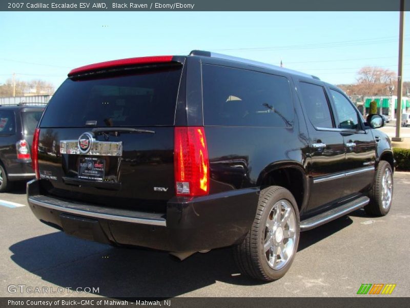 Black Raven / Ebony/Ebony 2007 Cadillac Escalade ESV AWD