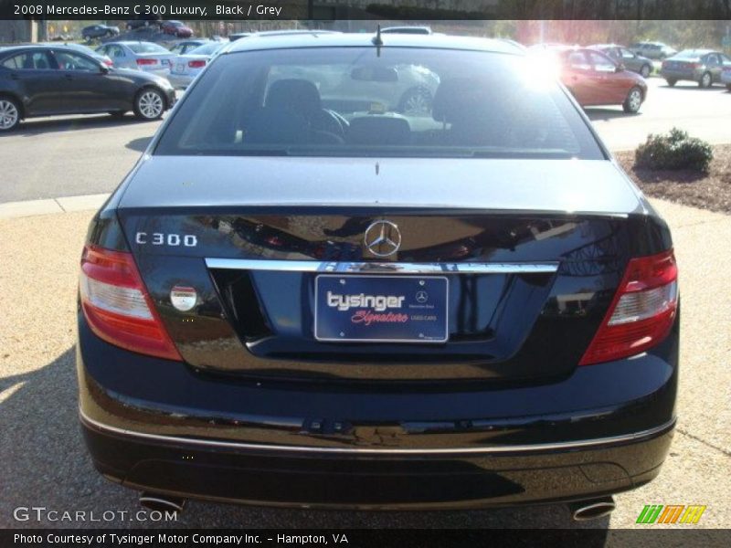 Black / Grey 2008 Mercedes-Benz C 300 Luxury