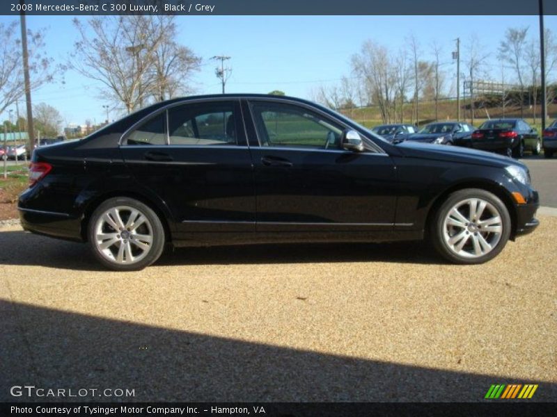 Black / Grey 2008 Mercedes-Benz C 300 Luxury