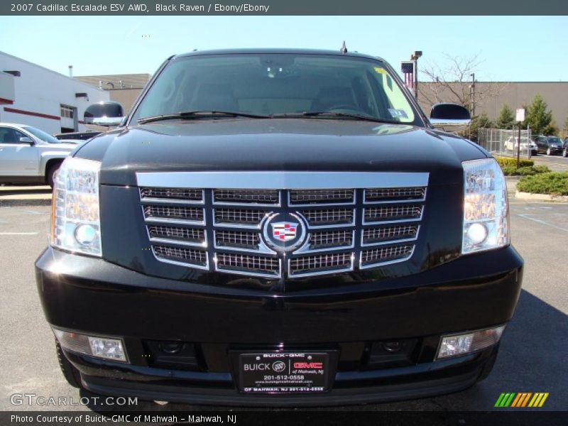 Black Raven / Ebony/Ebony 2007 Cadillac Escalade ESV AWD