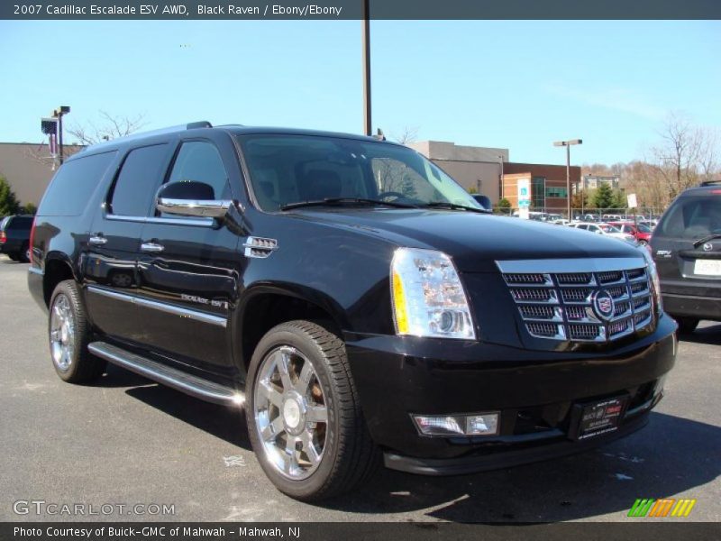 Black Raven / Ebony/Ebony 2007 Cadillac Escalade ESV AWD