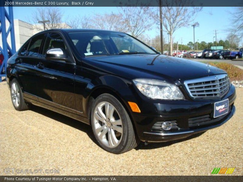 Black / Grey 2008 Mercedes-Benz C 300 Luxury