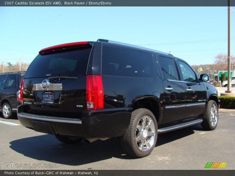 Black Raven / Ebony/Ebony 2007 Cadillac Escalade ESV AWD