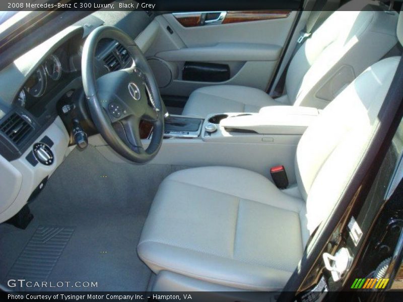 Black / Grey 2008 Mercedes-Benz C 300 Luxury