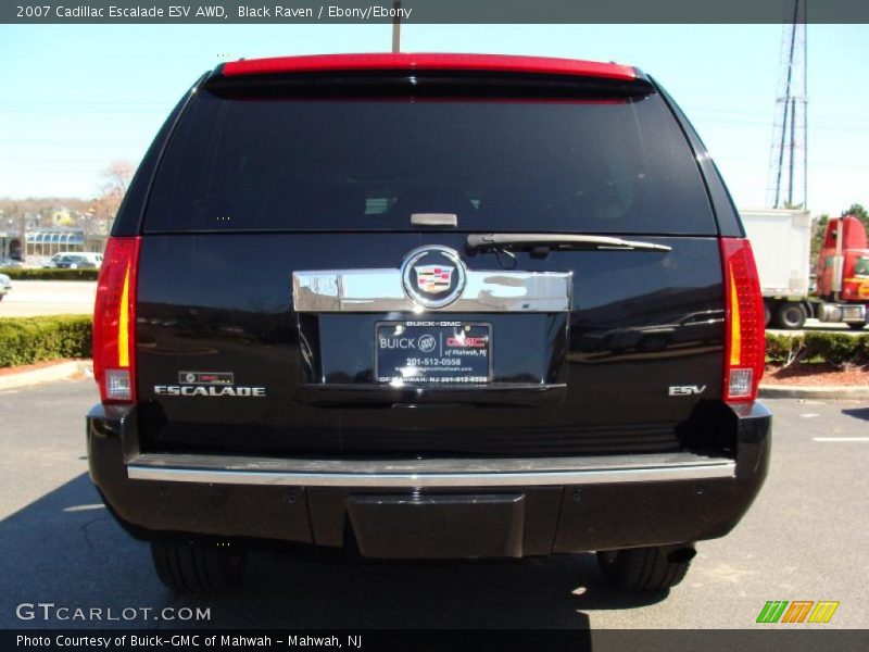 Black Raven / Ebony/Ebony 2007 Cadillac Escalade ESV AWD
