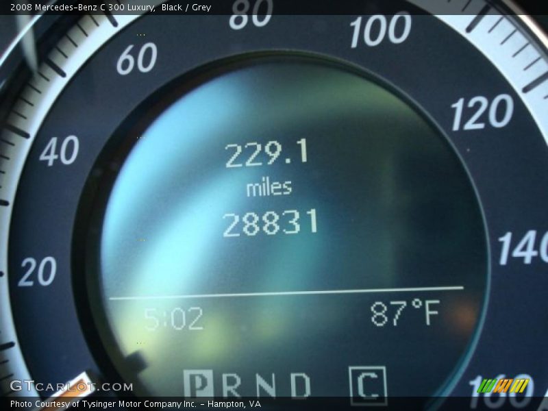 Black / Grey 2008 Mercedes-Benz C 300 Luxury