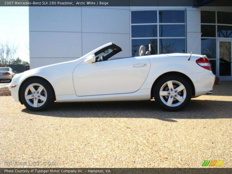 Arctic White / Beige 2007 Mercedes-Benz SLK 280 Roadster
