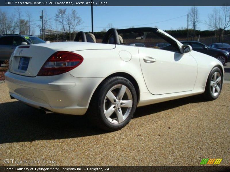 Arctic White / Beige 2007 Mercedes-Benz SLK 280 Roadster