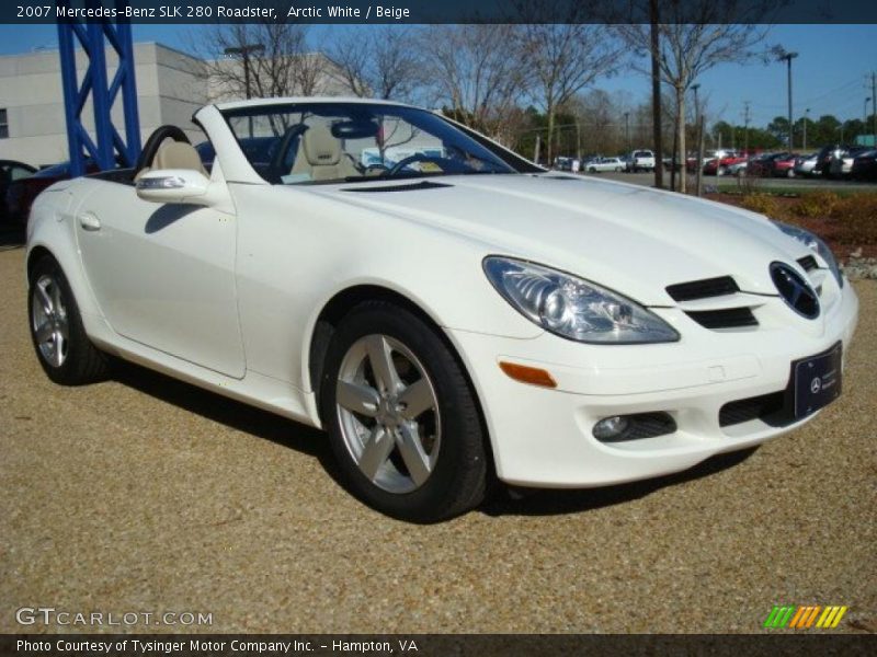 Arctic White / Beige 2007 Mercedes-Benz SLK 280 Roadster