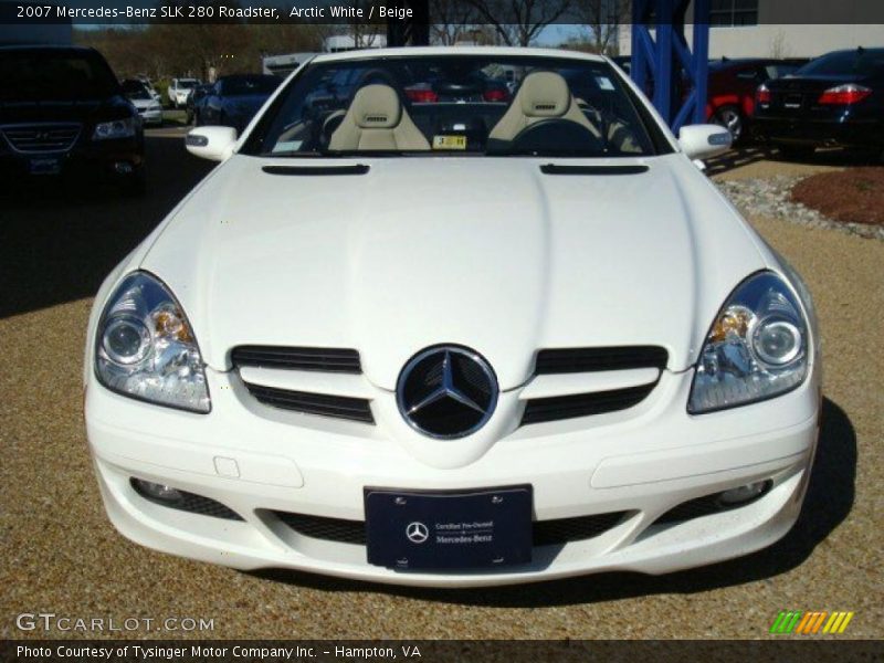 Arctic White / Beige 2007 Mercedes-Benz SLK 280 Roadster