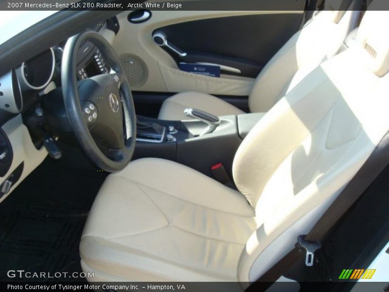 Arctic White / Beige 2007 Mercedes-Benz SLK 280 Roadster