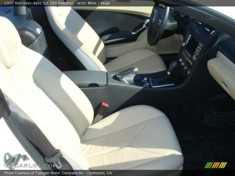 Arctic White / Beige 2007 Mercedes-Benz SLK 280 Roadster